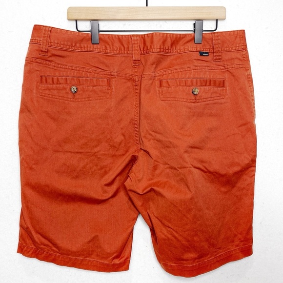 Toad & Co Mission Ridge Shorts Rust Orange Red Chino Organic Cotton Men’s 38 - Picture 2 of 8